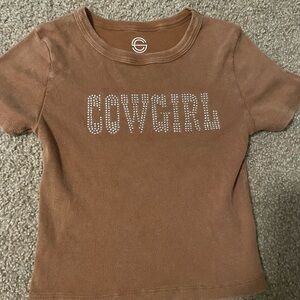 Cowgirl Kids Brown T-Shirt